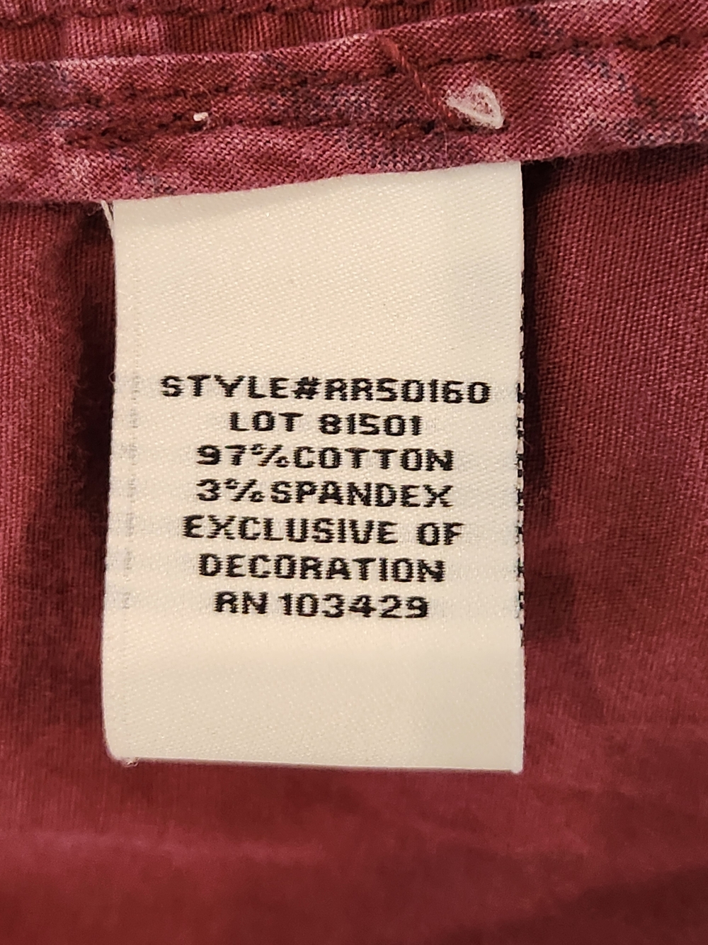 Marrakech Nola Cotton Maroon Utility Jacket with Interior Waist Drawcord - Picture 4 of 10